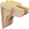 Ekena Millwork 4"W x 4"D x 8"H Wide Bryant Rough Cedar Woodgrain TimberThane Corbel, Primed Tan CORUR04X04X08BRYRCPR - alternate 6